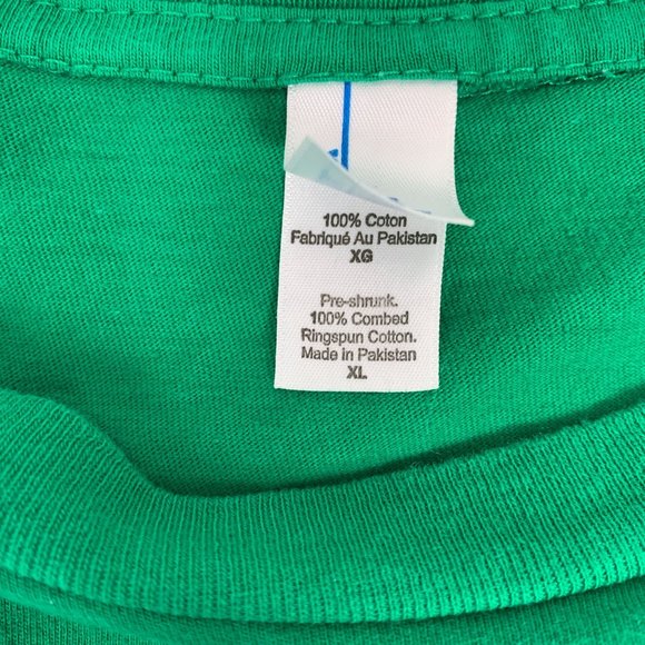 Luke Bryan XL Shirt Don't Be A Tape Player Hater Green Men's Concert 2014 - Picture 3 of 4